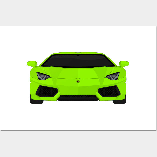 AVENTADOR LIME Wall Art by VENZ0LIC